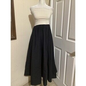 J. Crew Black and White Maxi Dress